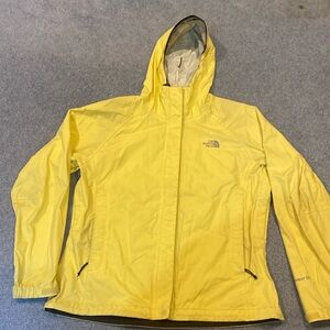 Sunshine yellow North Face raincoat
